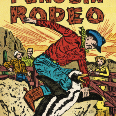 Fun at the penguin rodeo