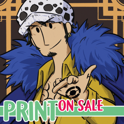 On sale- one piece trafalgar law print