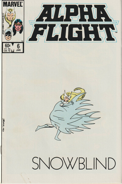 Marvel comics alpha flight 1984 set of eight comics john byrne
