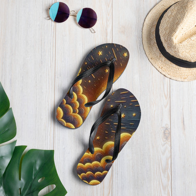 Hailey Frabic Flip-Flops