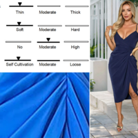 New Sexy Suspender V-neck Hip Dress - Thumbnail 7