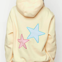 *Free Shipping*DOUBLE STARS PATCH HOODIE - Thumbnail 6