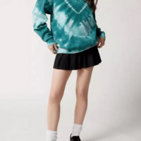 TIE DYE HEART PATTERN SWEATSHIRT - Thumbnail 4