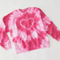 TIE DYE HEART PATTERN SWEATSHIRT - Thumbnail 7