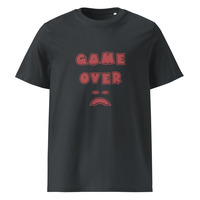 Unisex organic ribbed neck t-shirt "Game Over" - Thumbnail 6