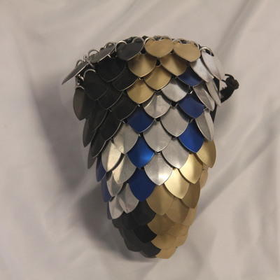 Black/gold/silver/blue