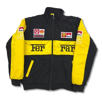 Vintage "ferrari" f1 jacket yellow - Thumbnail 1