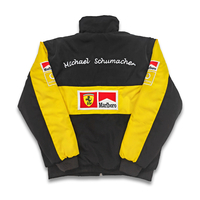 VINTAGE "FERRARI" F1 JACKET YELLOW - Thumbnail 2
