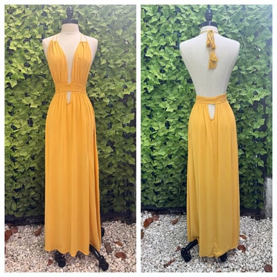 Open back "keyhole" dress