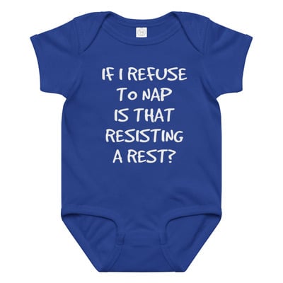 A rest baby jersey bodysuit