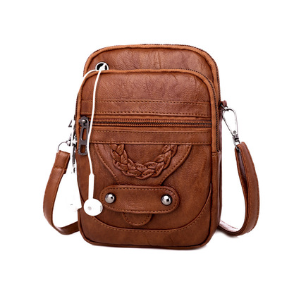 New style slingshot bag with PU soft leather texture