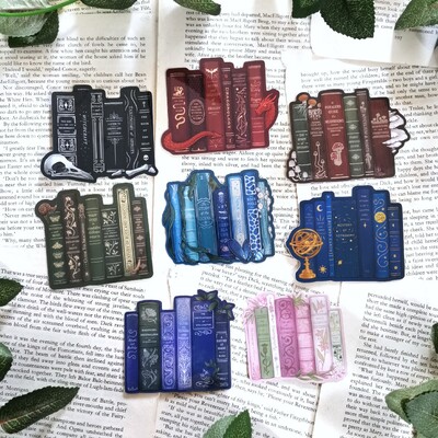 Old Book Spine Stickers