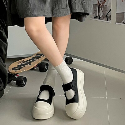  Big Toe Velcro Thick-soled Shoes