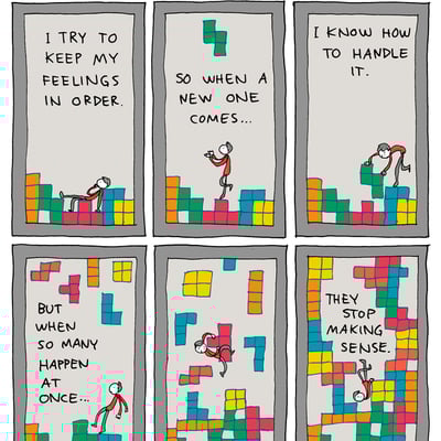 "emotional tetris" poster