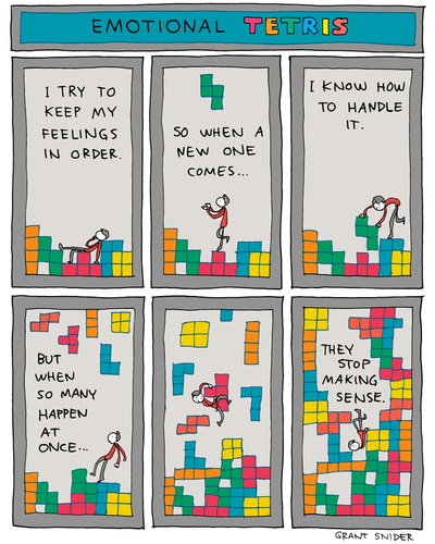 "Emotional Tetris" Poster