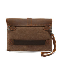 Vintage clutch bag for men cowhide clutch bag - Thumbnail 2