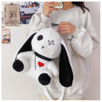 Gothic White Rabbit Plush Backpack - Thumbnail 1