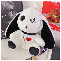 Gothic White Rabbit Plush Backpack - Thumbnail 6