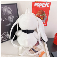 Gothic White Rabbit Plush Backpack - Thumbnail 8