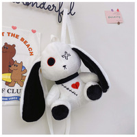 Gothic White Rabbit Plush Backpack - Thumbnail 5