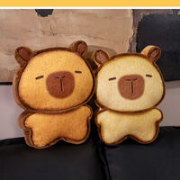 Cute Toast Biscuit Capybara Plush Toy - Thumbnail 3