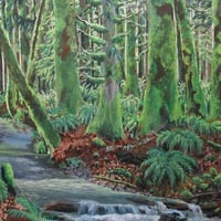 "Covel Creek" Acrylic painting on 16 x 20 inch stretched canvas. Original artwork by N.E.Thompson - Thumbnail 4