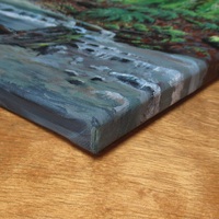 "Covel Creek" Acrylic painting on 16 x 20 inch stretched canvas. Original artwork by N.E.Thompson - Thumbnail 7