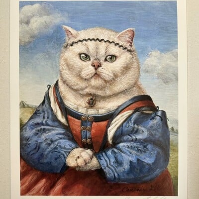 Purr-alena doni print