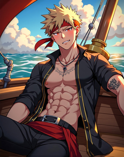 Pirate Bakugou Art Print! (Signed)