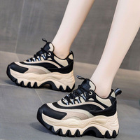 Fashion Lace-up Chunky Sneakers - Thumbnail 1