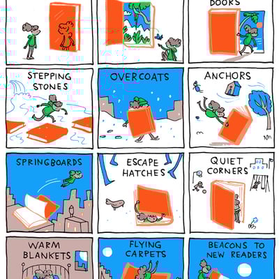 "books are..." poster