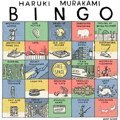 "haruki murakami bingo" poster