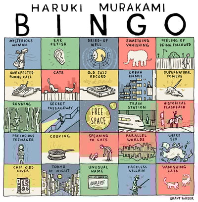 "Haruki Murakami Bingo" Poster