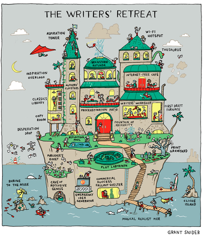 "The Writers' Retreat" Poster