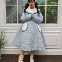 AXES FEMME JAPAN Heart Quilted Coat - Thumbnail 2