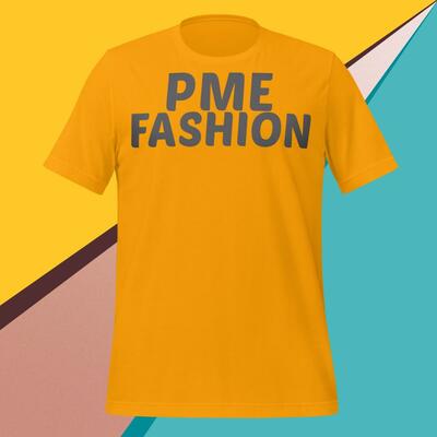 Pme fashion basic black letter unisex t-shirt