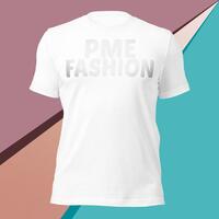 PME Fashion basic white letters Unisex t-shirt - Thumbnail 10