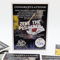 Zeke the Plumber - Salute Your Shorts Custom Relic Swatch Trading Card - Thumbnail 6