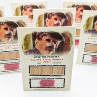 Zeke the Plumber - Salute Your Shorts Custom Relic Swatch Trading Card - Thumbnail 9