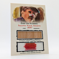 Zeke the Plumber - Salute Your Shorts Custom Relic Swatch Trading Card - Thumbnail 1