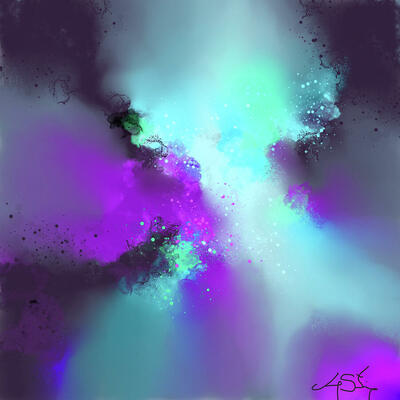 Cosmic appeal 24 x 24 art print