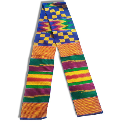 Kente handwoven scarf kente stole asante sash african textile african art cloth