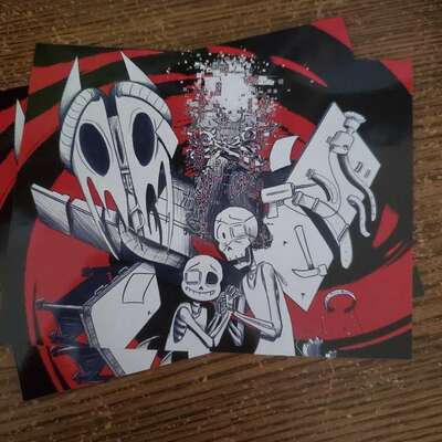 Disappearance addiction print (4x4 inches)