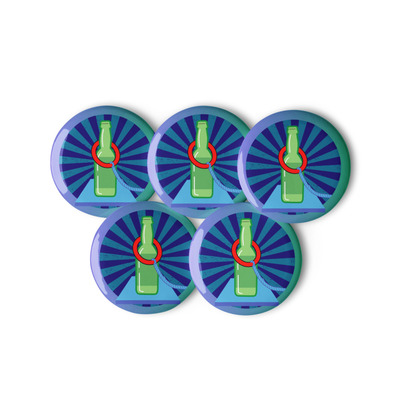 Bottle-up pins (set of 5)