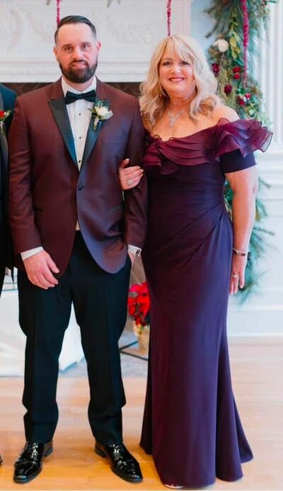 Elegant Purple Off the Shoulder Mother of the Bride/Groom Dress Evening Formal Dress