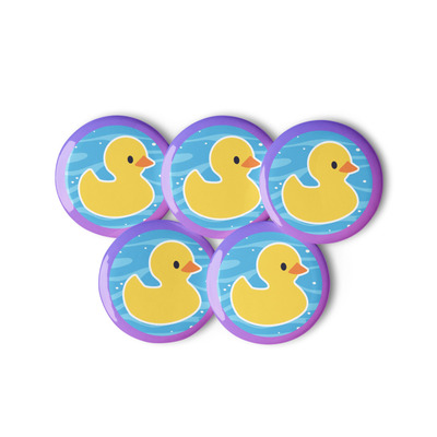 Lucky duck pins (set of 5)
