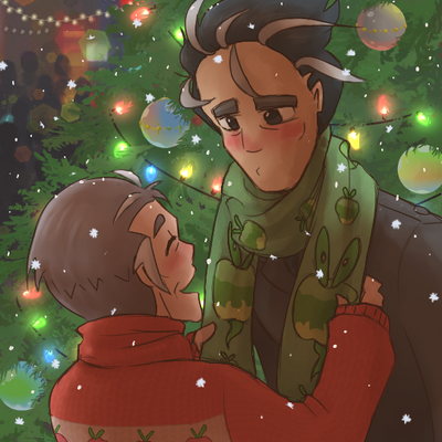 A romantic christmas scarf print (4x6 inches) - Thumbnail 1