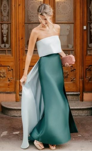 Elegant Sheath Strapless Mother of the Bride/Groom Dress Evening Formal Dress