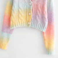 Pastel Rainbow Cardigan - Thumbnail 2