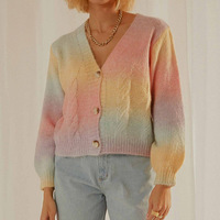 Pastel Rainbow Cardigan - Thumbnail 5